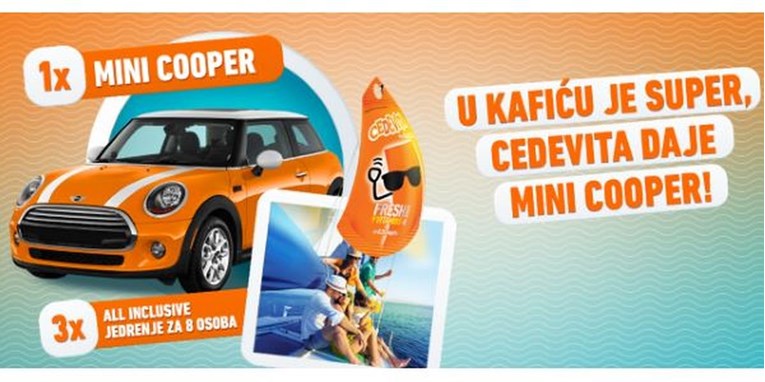 Uz Cedevitu do novog Mini Coopera ili 8 dana jedrenja s ekipom!