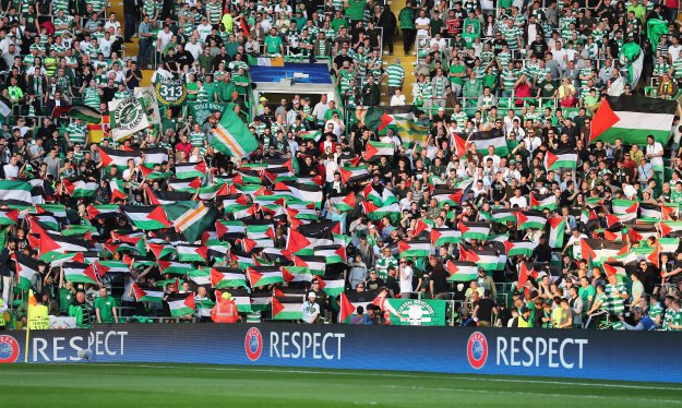Navijači Celtica dočekali Izraelce sa stotinama palestinskih zastava