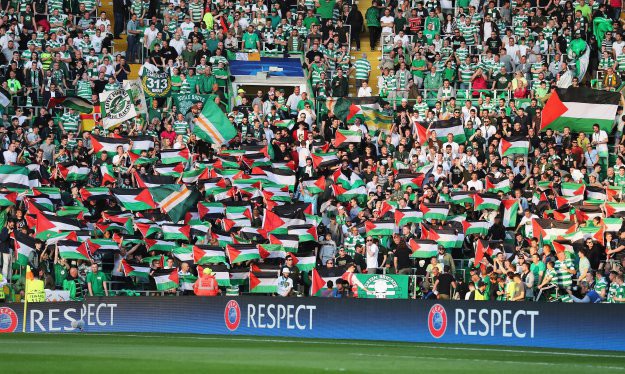 Navijači Celtica dočekali Izraelce sa stotinama palestinskih zastava