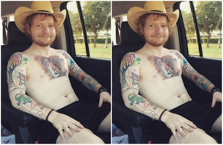 Na Balkanu bi ga obožavali: Ed Sheeran ima krivo napisanu tetovažu