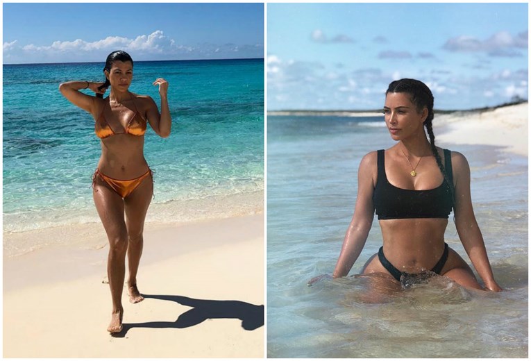 Kim i Kourtney na odmoru pokazale bogatu kolekciju bikinija