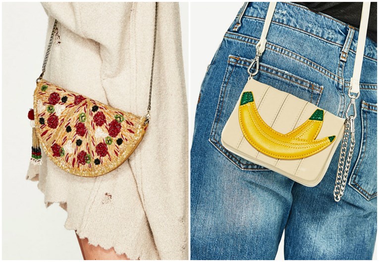 Jeste li za jednu bananu ili slasnu krišku pizze? Zarine torbice otvorit će vam apetit