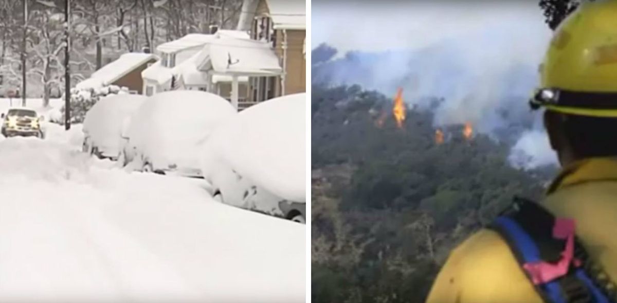 Velik dio SAD-a okovala polarna hladnoća, na jugu Kalifornije rekordno toplo vrijeme