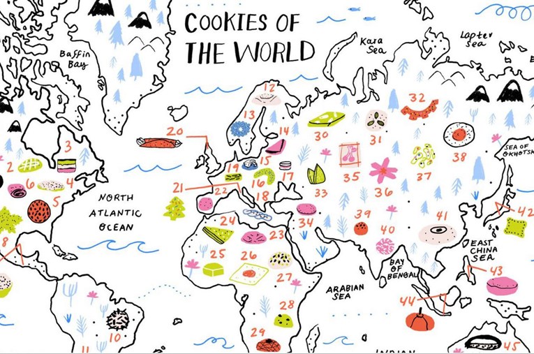 Interaktivna karta Kolačića svijeta - jednim klikom do gomile recepata!