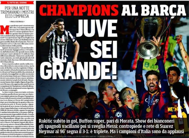 Svjetske naslovnice: Barca je prvak, ali i Juve je velik