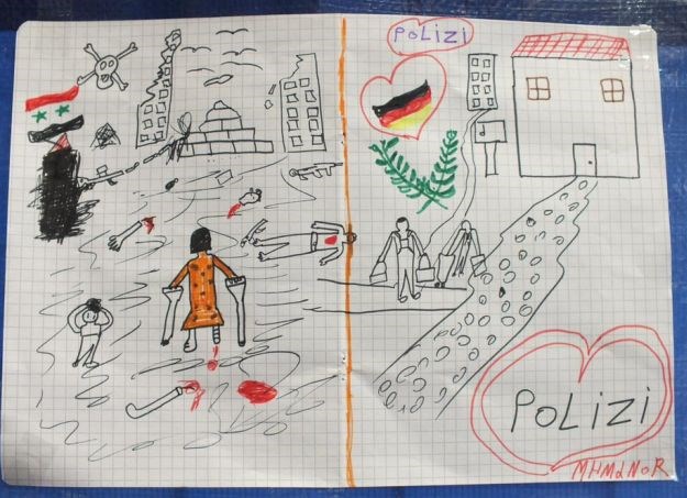 Crtež sirijskog djeteta policiju ostavio bez teksta