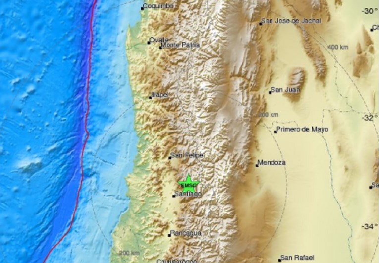 Potres pogodio čileansku prijestolnicu Santiago, nije zabilježena veća šteta