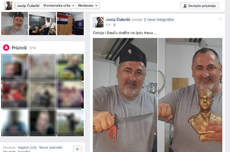 Ovo je Josip Ćubelić, simpatizer fašizma koji na Facebooku otvoreno prijeti smrću SDP-ovcima