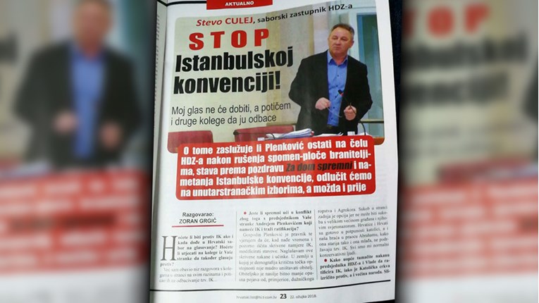 HDZ-ovac Culej o Istanbulskoj konvenciji: Lezbokomunistice će braniteljima uništavati djecu