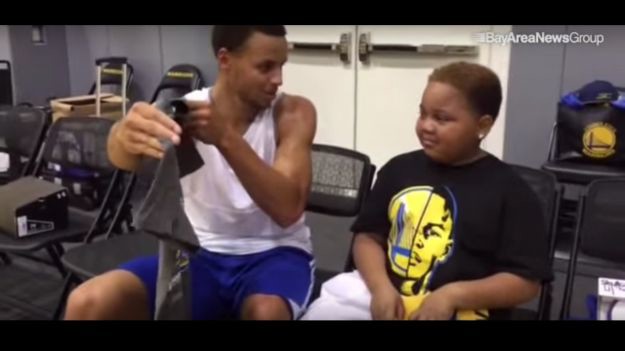 Lijepa gesta MVP-a NBA lige: Stephen Curry razveselio dječaka koji ima tumor na mozgu