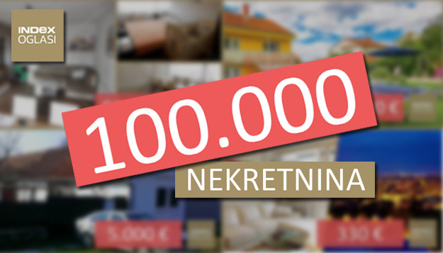 NOVI REKORD Na Index Oglasima odsad čak 100 tisuća nekretnina, brojka još raste