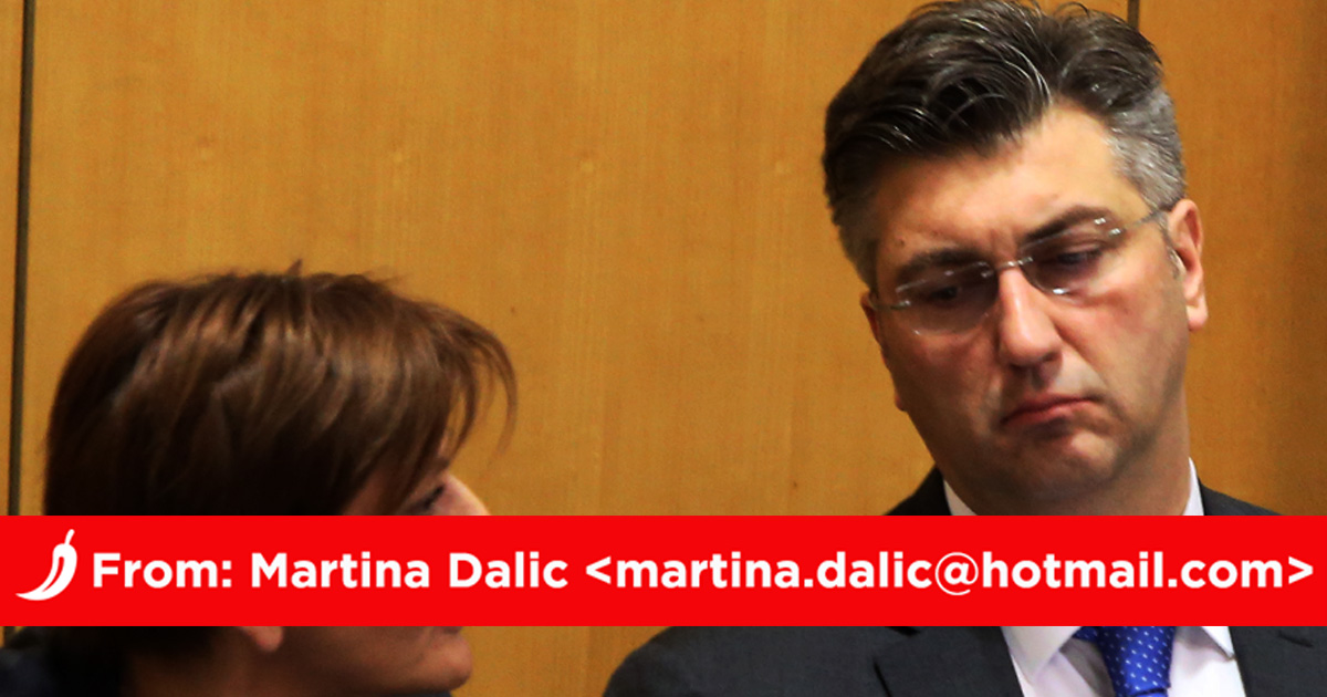 Vladu i Plenkovića smo prije dva tjedna upitali o mailovima potpredsjednice Dalić - ignorirali su nas