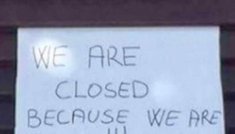 FOTO Iz kafića u Korčuli iskreno objasnili zašto ne rade do nedjelje i postali hit na Facebooku