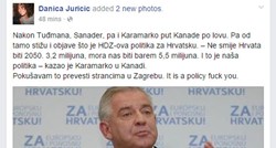Glasnogovornica SDP-a na Facebooku: Karamarkova politika je "fuck you"