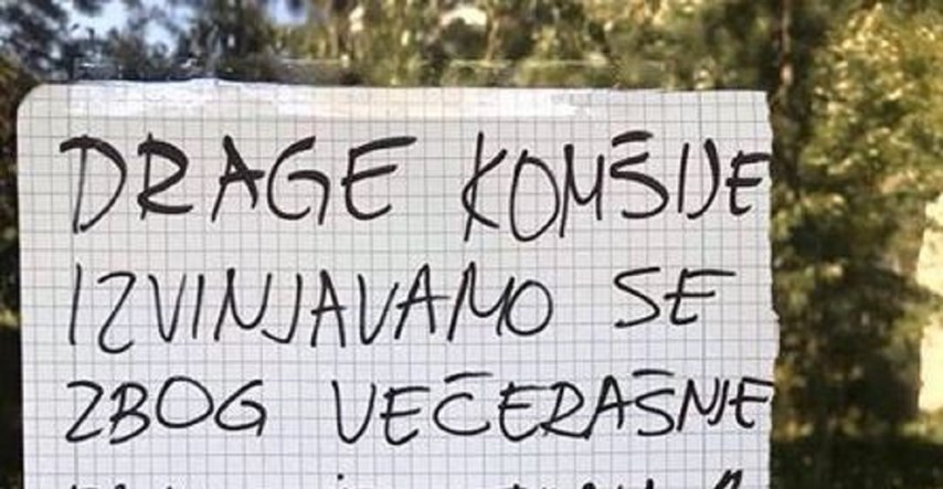 Obavijest susjedima u Beogradu: "Oprostite zbog buke, ni mi nismo očekivali da se ovo dogodi..."