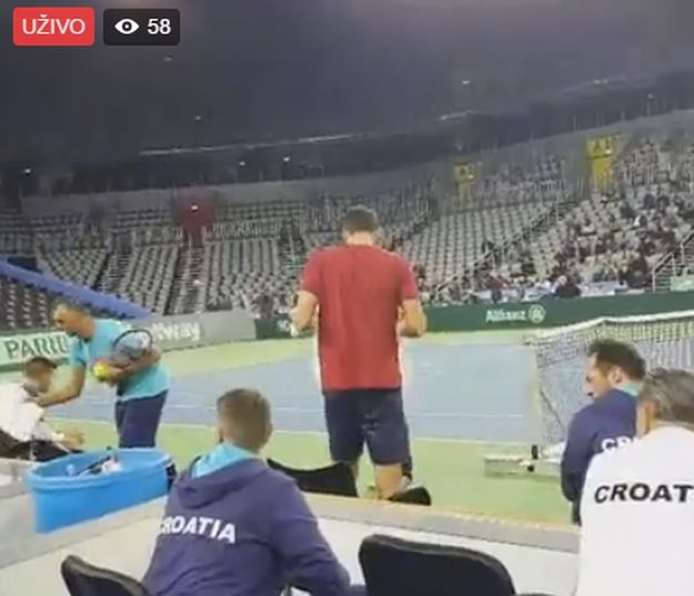 VIDEO Čilić, Karlović i Ćorić u Areni trenirali pred navijačima