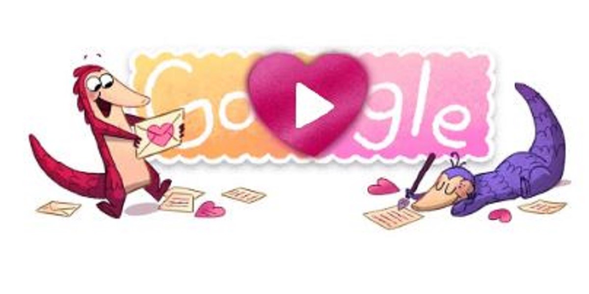 Google Doodleom obilježio Valentinovo, a zabavna igrica o dva mravojeda više je od ljubavne priče