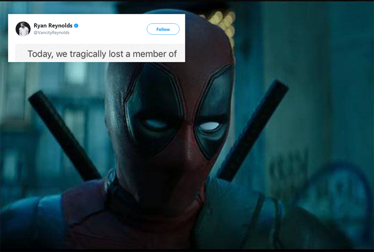 Tragična smrt na snimanju "Deadpoola 2": "Slomljena su nam srca, u šoku smo i neutješni"