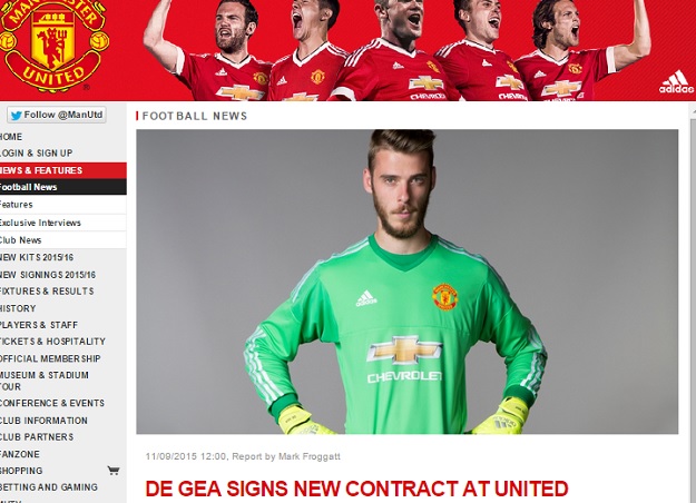 De Gea potpisao novi ugovor za United i "provalio": Ushićen sam