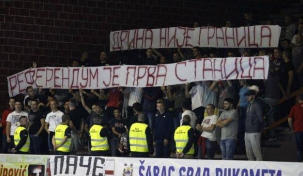 Delije huškaju: "Drina nije granica, referendum je samo prva stranica"