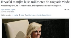 Slovensko Delo piše o krizi u Hrvatskoj: "Fali im milimetar do raspada Vlade"