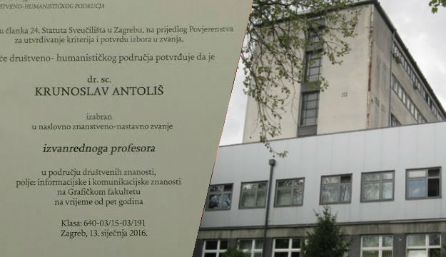 Zagrebački profesor koji je uhvaćen u plagiranju sljedećih pet godina će - predavati studentima