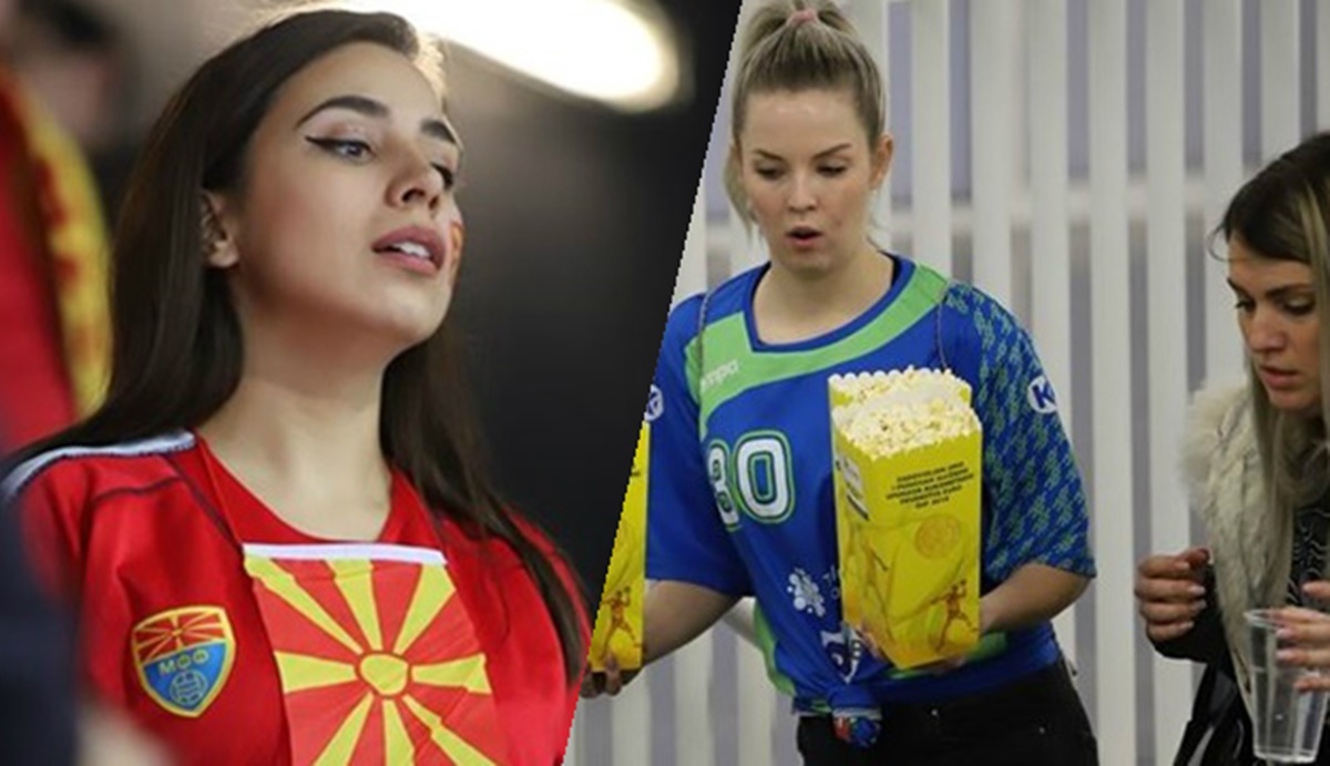 FOTO Lijepe Makedonke i Slovenke okupirale Arenu: Navijačice dovele atmosferu do vrhunca