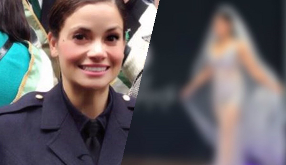 VIDEO Seksi policajka prošetala modnom pistom u vjenčanici i sve ostavila bez daha