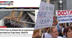 HDZ-ov portal kao dokaz da je SDP organizirao prosvjed za kurikulum objavio plakate s Pridea