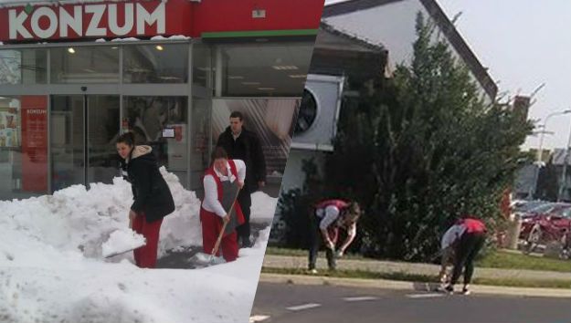 Radnice u Konzumu: Kad se ne "lopata", onda se čisti trava
