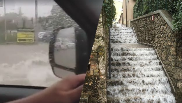VIDEO Olujno nevrijeme na obali, poplave u Poreču i Rijeci: "Najgore tek dolazi, sklonite vozila"