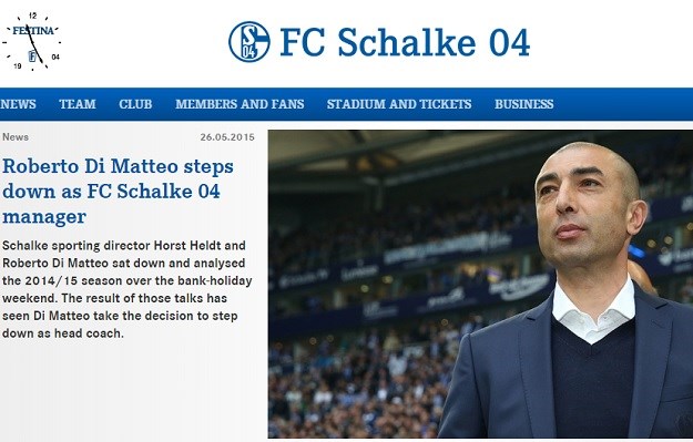 Schalke traži novog trenera: Roberto Di Matteo podnio ostavku