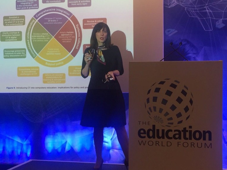 Divjak je prva ministrica obrazovanja iz Hrvatske koja je govorila na Svjetskom obrazovnom forumu