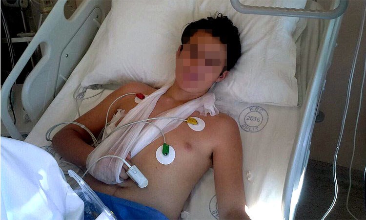 Liječnica poslala kući dječaka s gelerima u jetri: "Ne bi dočekao jutro da ga nismo odvezli u Split"