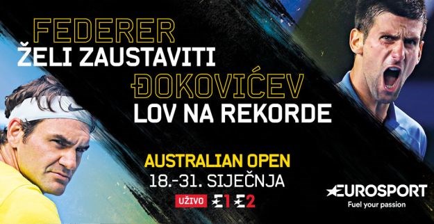 Australian Open uživo ekskluzivno na Eurosportu
