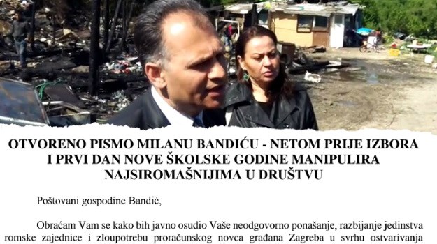 Veljko Kajtazi pisao Bandiću: "Romska zajednica nije na prodaju!"
