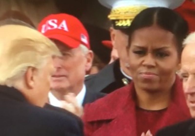 FOTO Izrazi lica Michelle Obame tijekom Trumpove inauguracije su sve