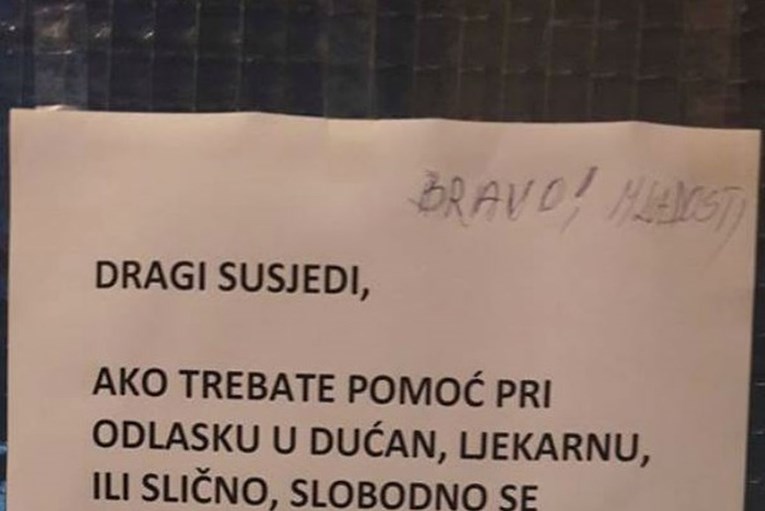 Natpis na zgradi u Zagrebu uljepšat će vam dan: "Dragi susjedi, ako trebate pomoć..."