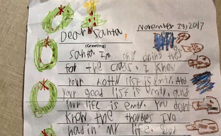 Šestogodišnjak napisao Djedu Božićnjaku pismo bez dlake na jeziku: "Život ti je prazan"