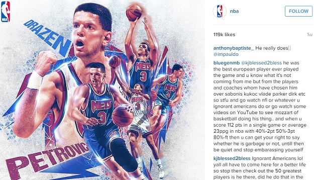 NBA odala počast neprežaljenom velikanu Draženu Petroviću