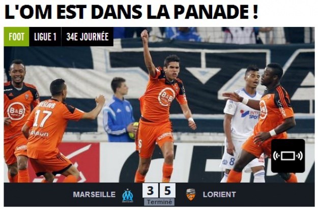Golijada na Velodromeu: Lorient s 5:3 šokirao Marseille
