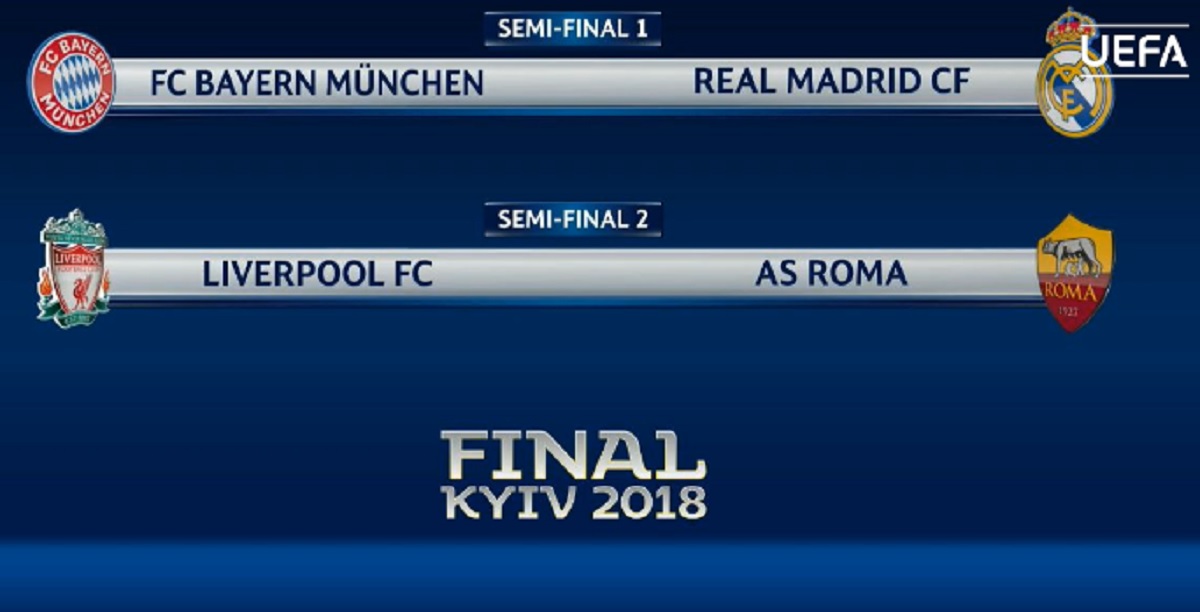 BAYERN - REAL, LIVERPOOL - ROMA Spektakularni parovi polufinala Lige prvaka
