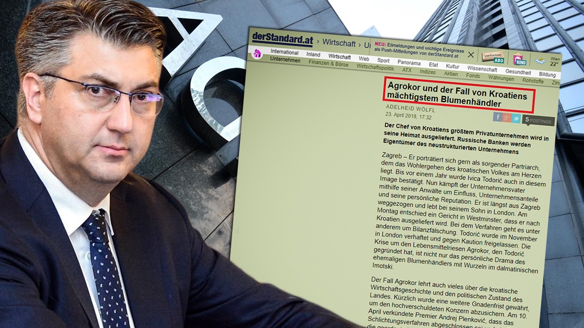 DER STANDARD Plenkovićeva vlada spašavanjem Agrokora želi očuvati rođački kapitalizam