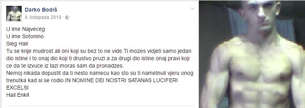 Ovo je ubojica iz Dubrave, na Facebooku slavio sotonu