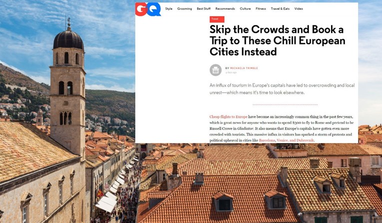 GQ turistima: Ne idite u Dubrovnik, idite radije u Srbiju, Crnu Goru i Sloveniju