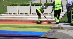 Zagrebački holding ekspresno uklonio LGBT zastavu koja se biskupima pojavila pred zgradom