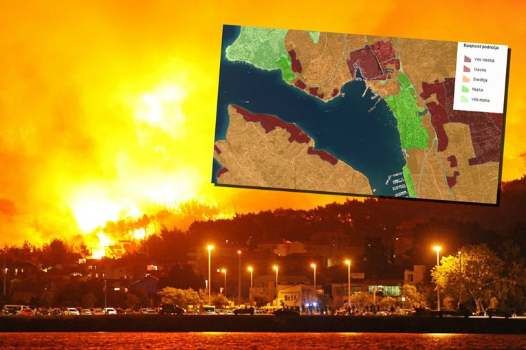 INTERAKTIVNA KARTA Ovim dijelovima Hrvatske prijeti najveća opasnost od požara