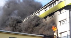 VIDEO, FOTO Kaos na Cvjetnom: Požar ugašen, izgorjelo nekoliko soba, ozlijeđene tri osobe