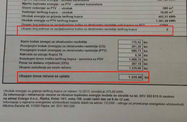 Riječani se pobunili protiv Obersnela i Energa: "1335 kn za grijanje, a nemamo niti jedan radijator"