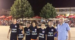 FOTO Na nogometnom turniru u organizaciji crkve djeca nosila majice s natpisom "Crna Legija"